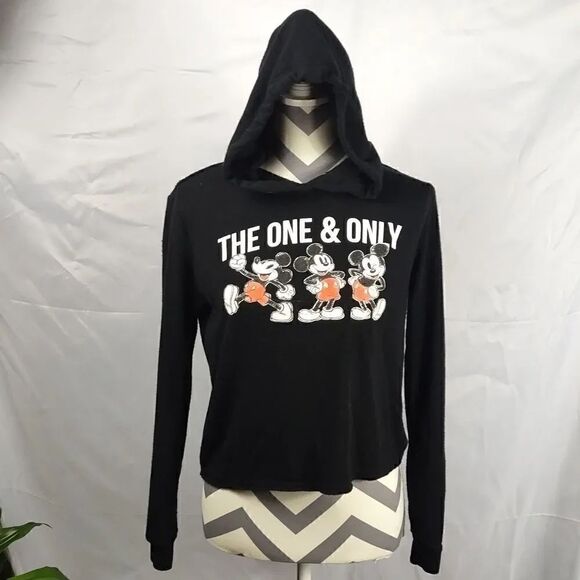 Disney Tops - Vintage Disney Mickey Mouse Black Hoodie